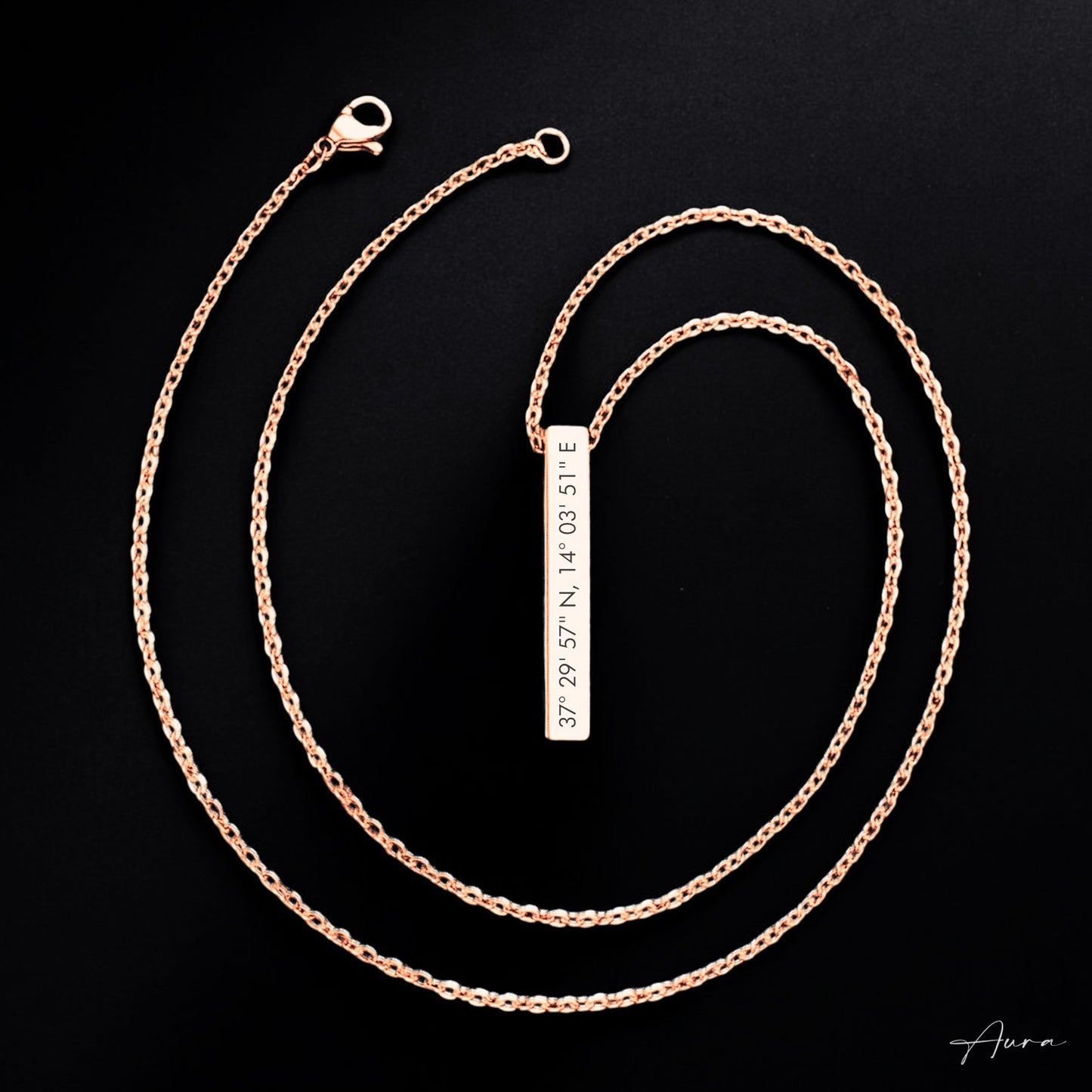 Collana Aura - Finitura Oro Rosa