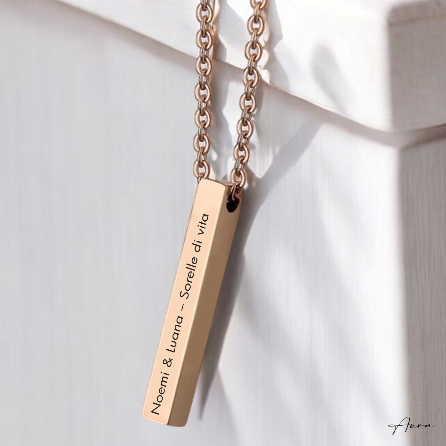 Collana Aura - Finitura Oro Rosa