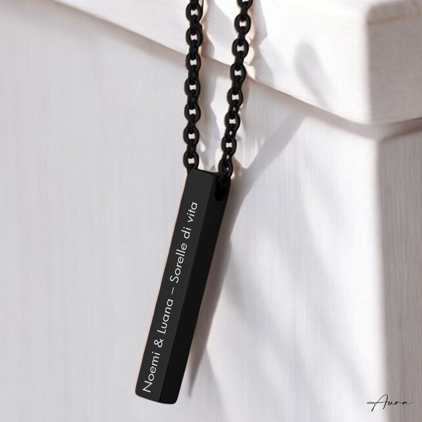 Collana Aura - Finitura Nera