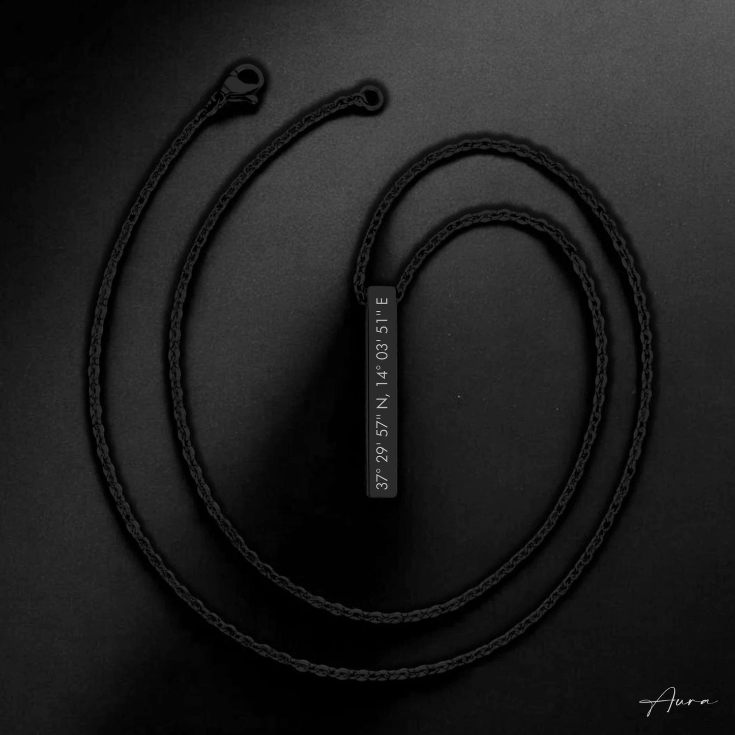 Collana Aura - Finitura Nera