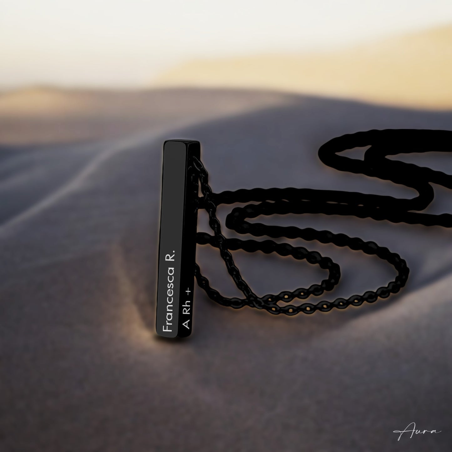 Collana Aura - Finitura Nera